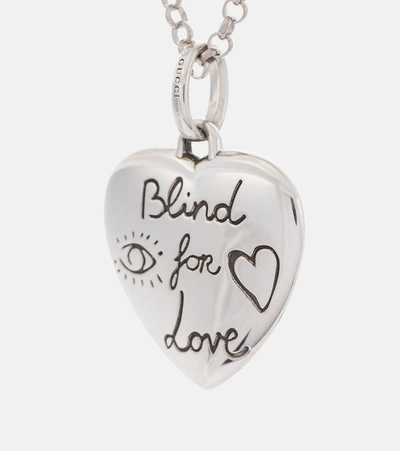 Shop Gucci Blind For Love Sterling Silver Necklace