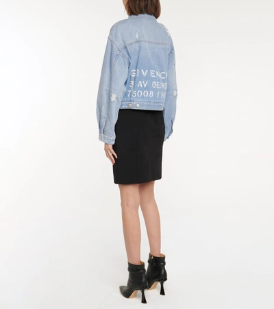 Shop Givenchy Denim Jacket In Blue