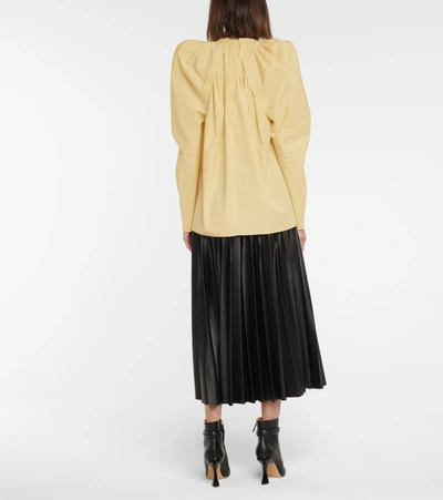 Shop Givenchy Cotton Poplin Blouse In Yellow