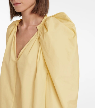 Shop Givenchy Cotton Poplin Blouse In Yellow
