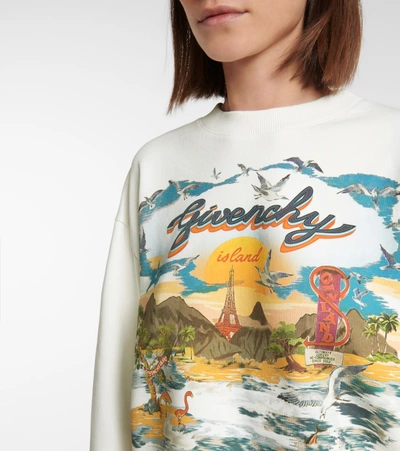 Shop Givenchy Printed Cotton Jersey Sweatshirt In White