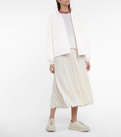 Moncler Menchib Opaque Nylon Down Jacket In White