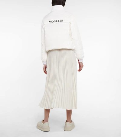 Moncler Menchib Opaque Nylon Down Jacket In White