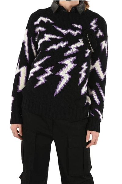 Shop Prada Women's Black Wool Sweater