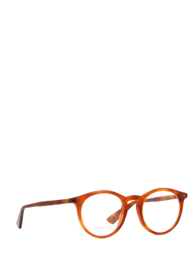 Shop Gucci Men's Brown Acetate Glasses