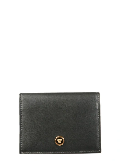 Shop Versace Men's Black Other Materials Card Holder