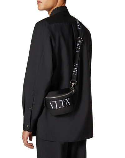 Shop Valentino Men's Black Polyamide Messenger Bag