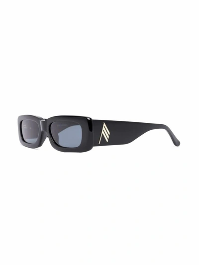 Shop Attico The  Women's Black Acetate Sunglasses