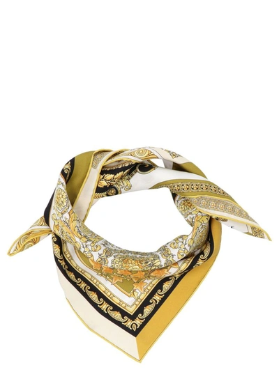 Shop Versace Women's Gold Silk Foulard