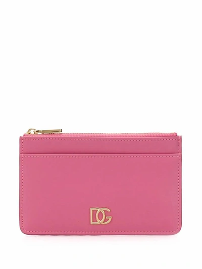 Shop Dolce E Gabbana Women's Pink Leather Wallet