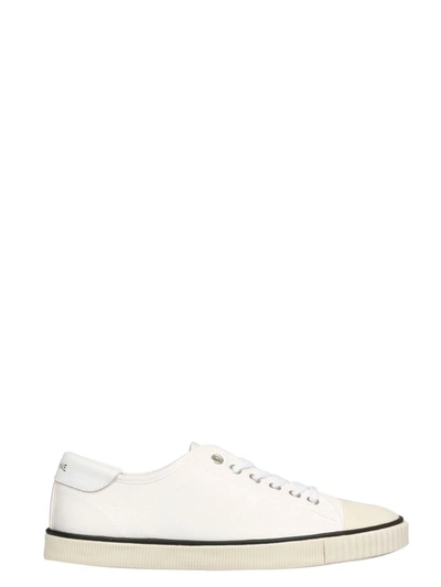 Shop Celine Céline Women's White Fabric Sneakers