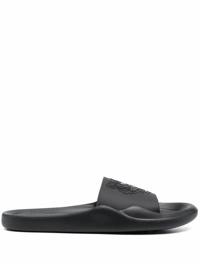 Shop Kenzo Men's Black Acetate Sandals