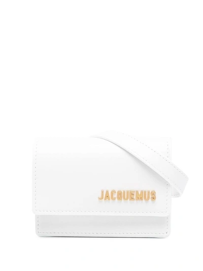 Shop Jacquemus Women's White Leather Belt Bag