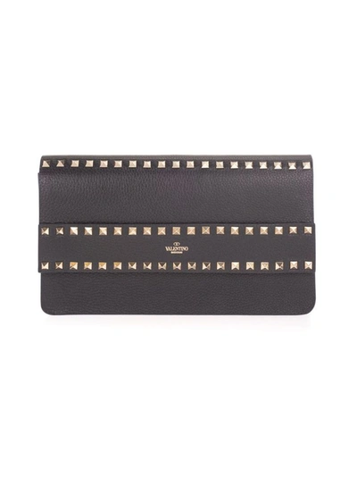 Shop Valentino Garavani Women's Black Other Materials Pouch