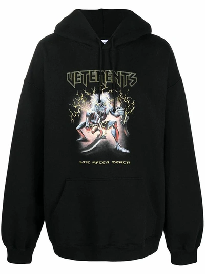 Electric Logo Heavy Metal Hoodie In Black