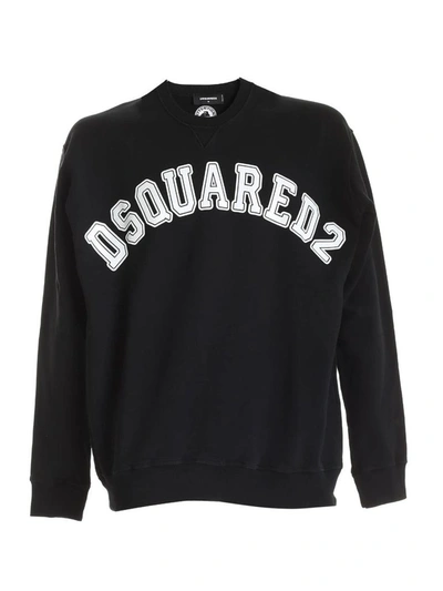 Shop Dsquared2 Men's Black Cotton Sweatshirt