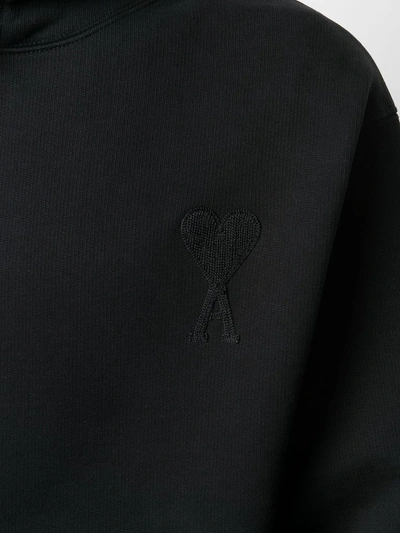 Shop Ami Alexandre Mattiussi Men's Black Cotton Sweatshirt