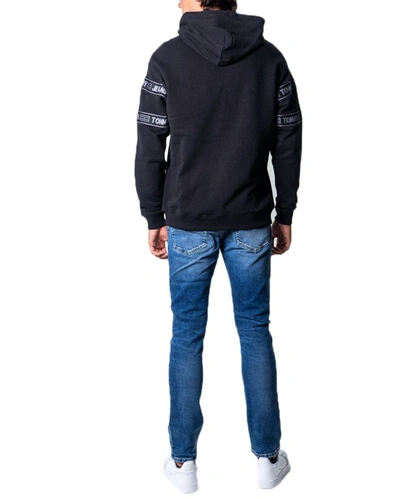 Shop Tommy Hilfiger Men's Black Cotton Sweatshirt