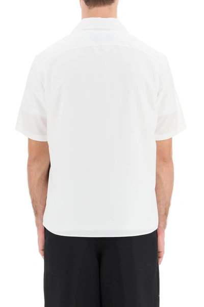 Shop Neil Barrett The Other Hand Print Shirt In White Greys
