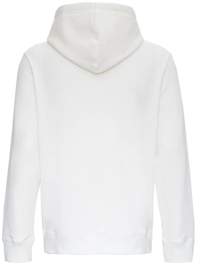 Shop Valentino Jersey Hoodie With Vltn Logo Print In White