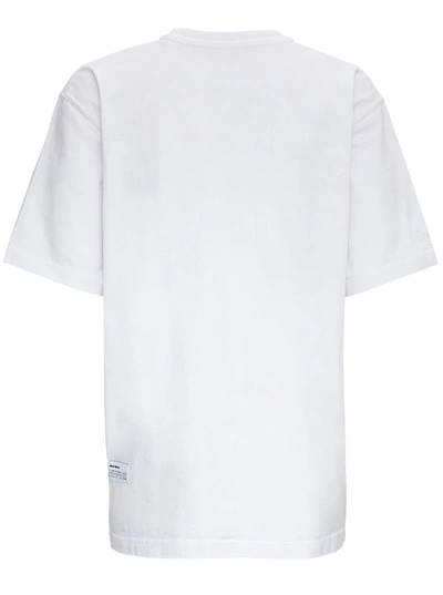 Shop Heron Preston Cotton T-shirt With Herons Print In White