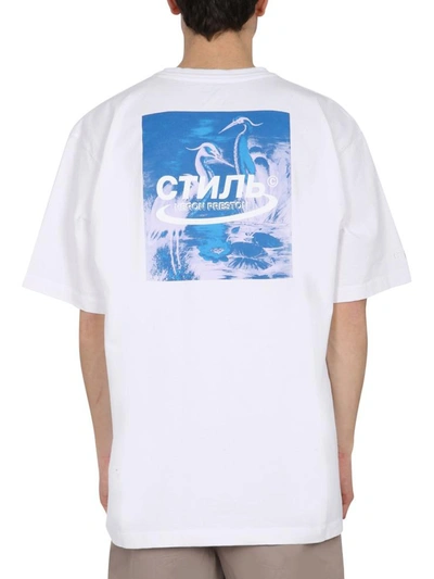 Shop Heron Preston Crew Neck T-shirt In White