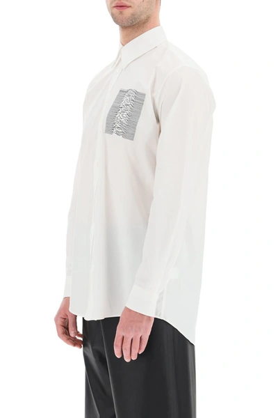 Shop Raf Simons Joy Division Shirt In White
