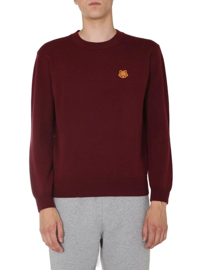 Shop Kenzo Crew Neck Sweater In Red