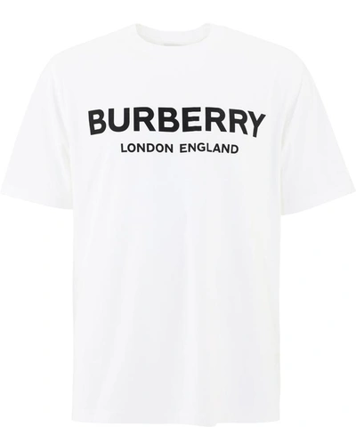 Shop Burberry Logo T-shirt In White