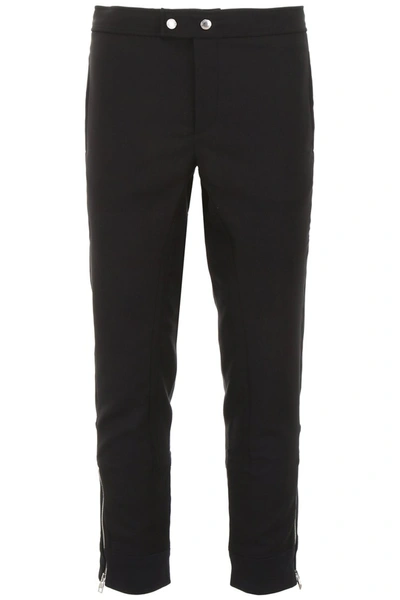 Shop Alexander Mcqueen Zipped Joggers In Black