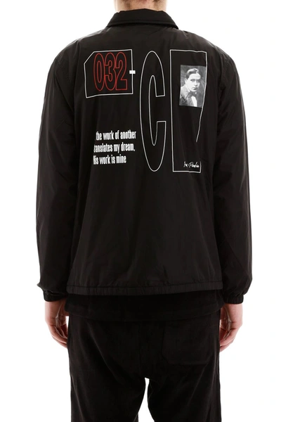 Shop 032c Nylon Jacket With Logo In Black