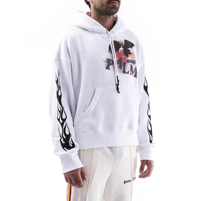 Shop Palm Angels Sweaters In White - Multicolor