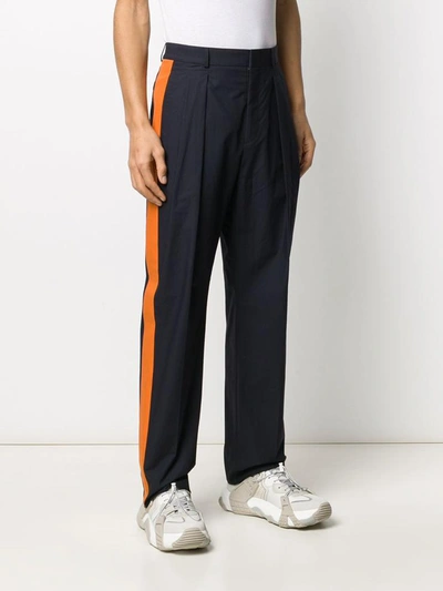 Shop Valentino Trousers Blue