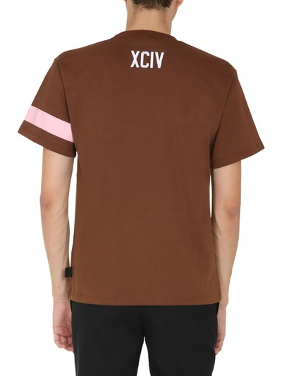 Shop Gcds Round Neck T-shirt In Brown