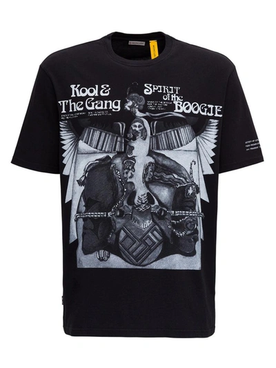 Shop Moncler Genius T-shirt By Fragment®  In Collaboration With Kool & The Gang In Black