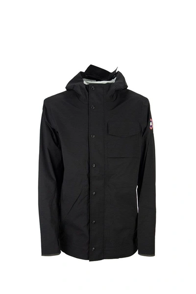 Shop Canada Goose Nanaimo - Rain Jacket In Black