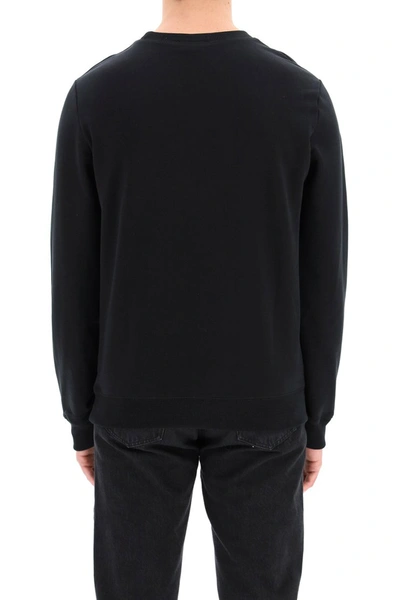 Shop Apc A.p.c. Item 001 Sweatshirt With Logo Print In Noir