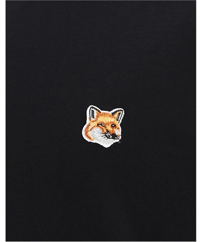Shop Maison Kitsuné "fox Head" T-shirt In Black  
