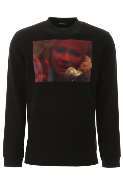 Shop Raf Simons Sweatshirt With Patch In Black