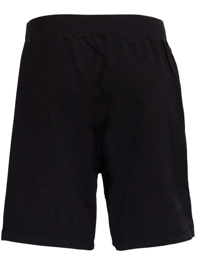 Shop Dsquared2 Icon Bermuda Shorts In Black Jersey