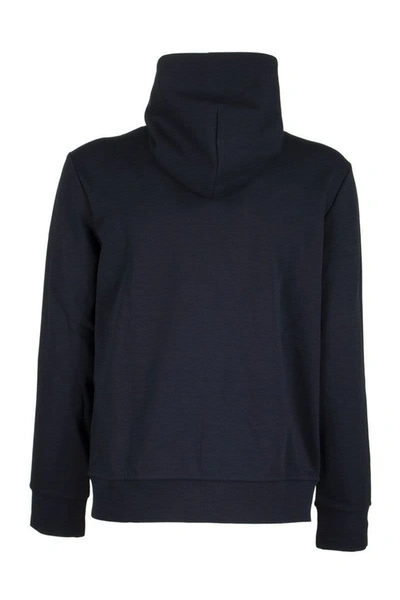 Shop Ralph Lauren Double-knit Hoodie In Aviator Navy