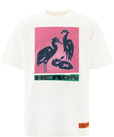 Shop Heron Preston "herons" T-shirt In White