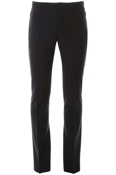 Shop Valentino Classic Trousers In Navy