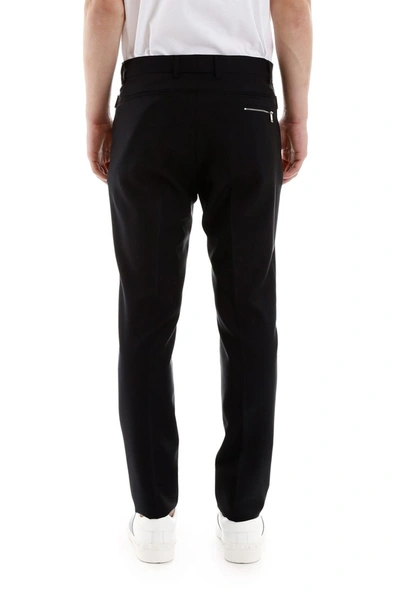 Shop Valentino Classic Trousers In Navy