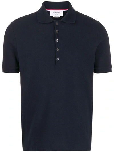 Shop Thom Browne T-shirts And Polos Blue