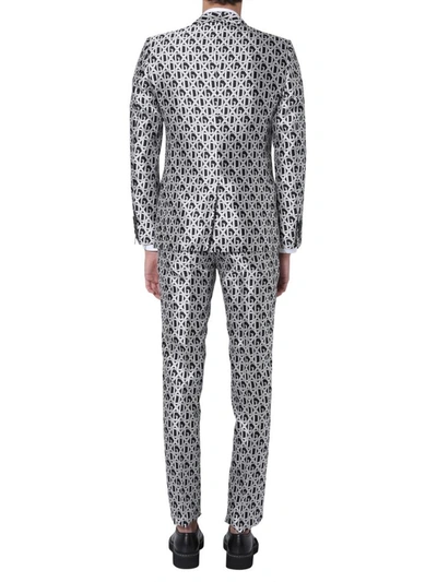 Shop Dolce & Gabbana Gold Fit Suit In Silver