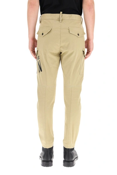 Shop Dsquared2 Sexy Cargo Twill Pants In Light Brown