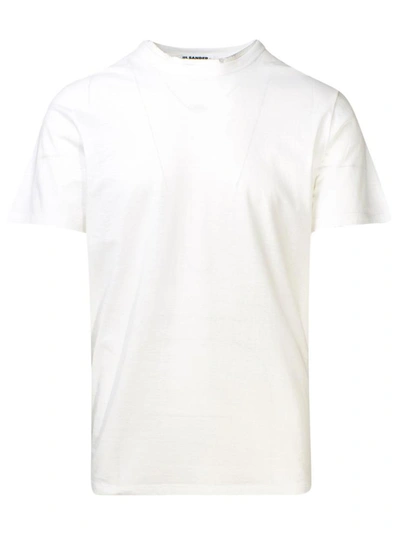 Shop Jil Sander T-shirt Bianca In White