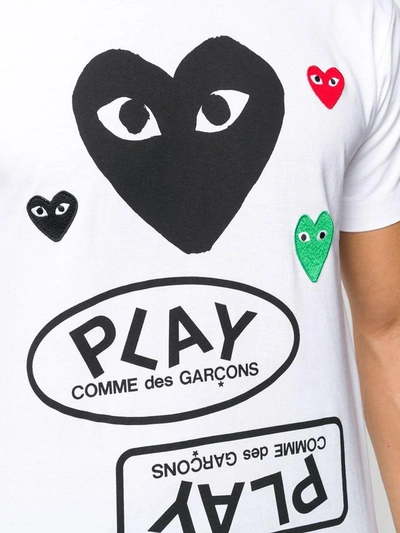 Shop Comme Des Garçons Comme Des Garcons T-shirts And Polos White