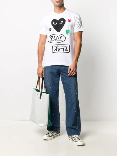 Shop Comme Des Garçons Comme Des Garcons T-shirts And Polos White